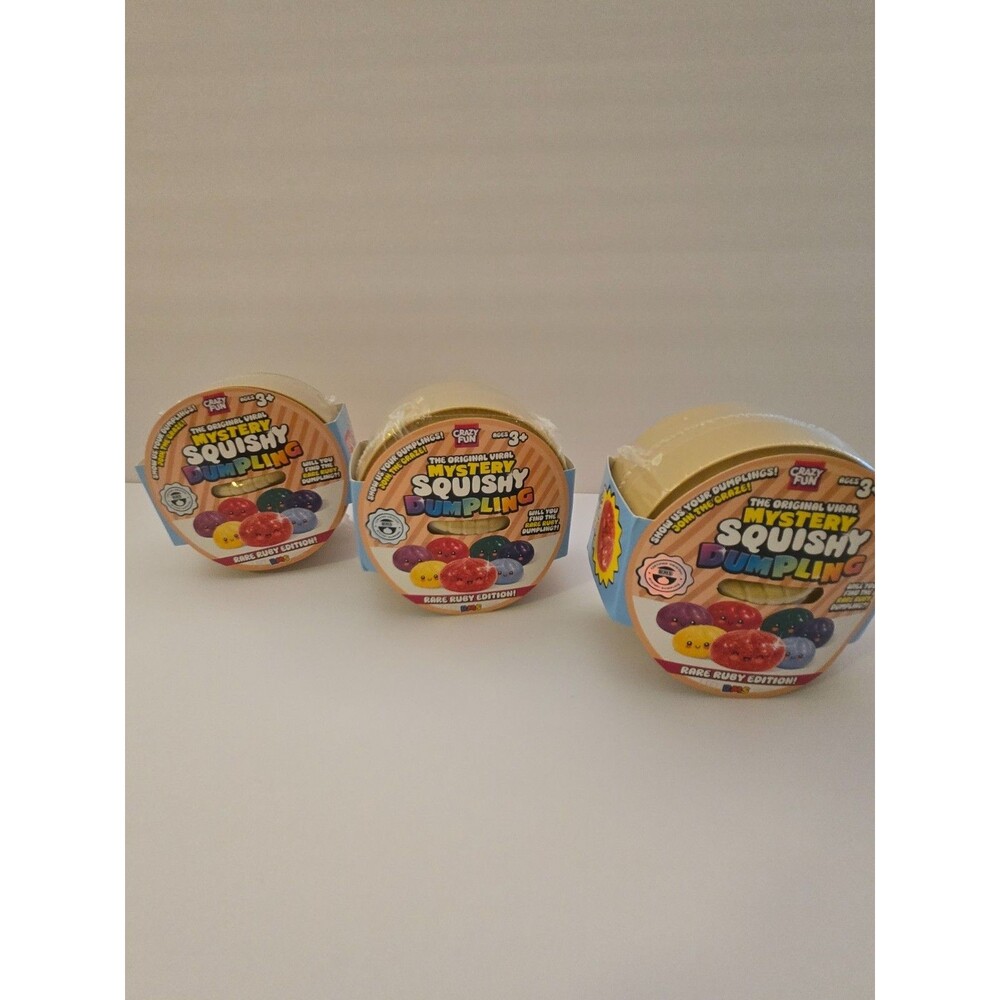RMS Mystery Dumpling Rare Ruby Squishy Bun Sealed New TikTok Viral Lot of 3